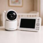 Caméra de surveillance bébé vibrante et connectée