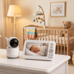 Caméra de surveillance bébé vibrante et connectée